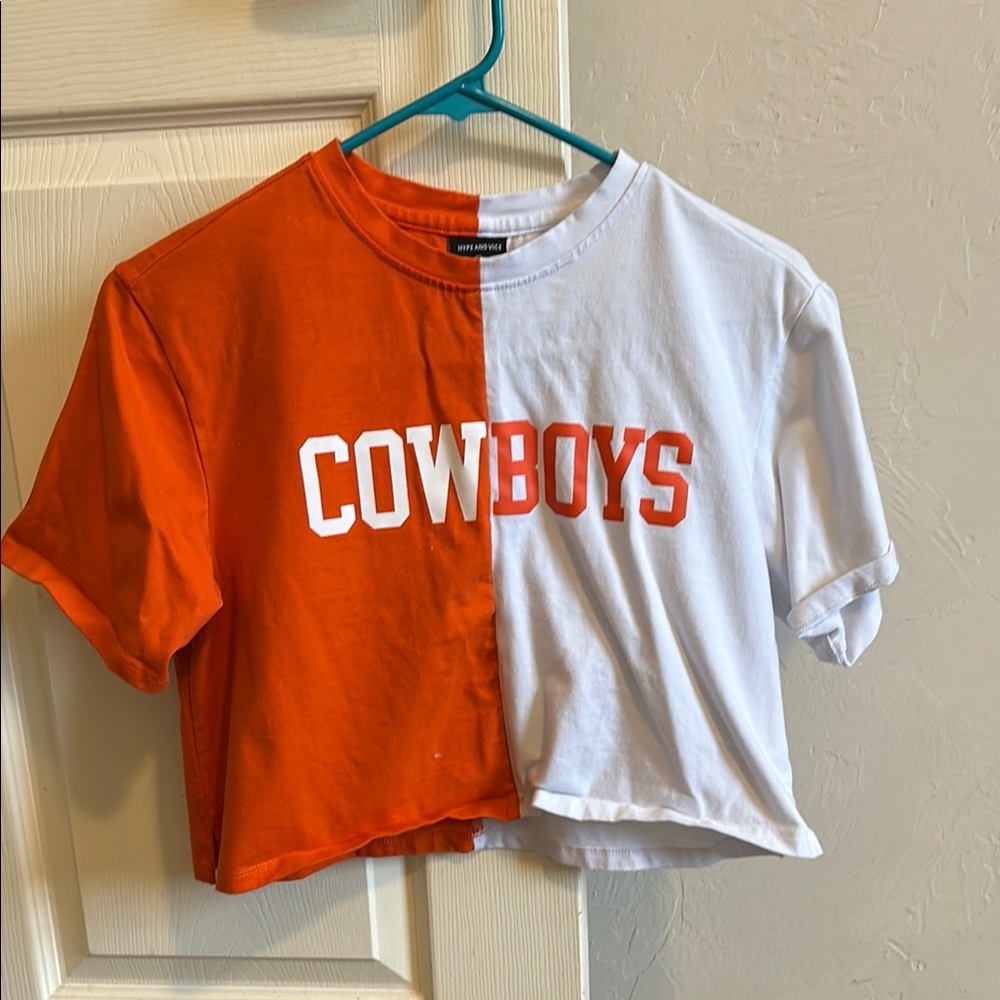 Hype and Vice Cowboys Split Color Shirt
